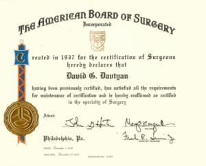 Dr. David Davtyan American Board of Surgery Certification Bariatric Surgeon Weight Loss Surgery Center Of Los Angeles Beverly Hills