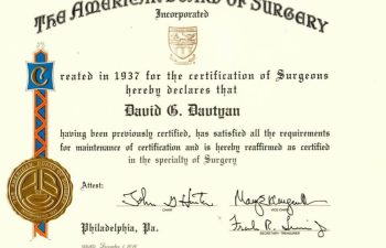 Dr. David Davtyan American Board of Surgery Certification Bariatric Surgeon Weight Loss Surgery Center of Los Angeles Beverly Hills Glendale Rancho Cucamonga